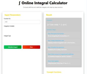 Integral Calculator with Steps Online