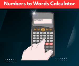 Numbers to Words Calculator