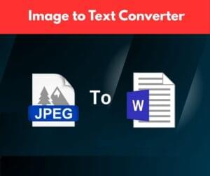 Image to Text Converter